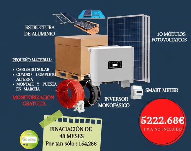 Kits de placas solares en Granada